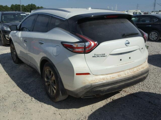 5N1AZ2MG1GN127572 - 2016 NISSAN MURANO S WHITE photo 3