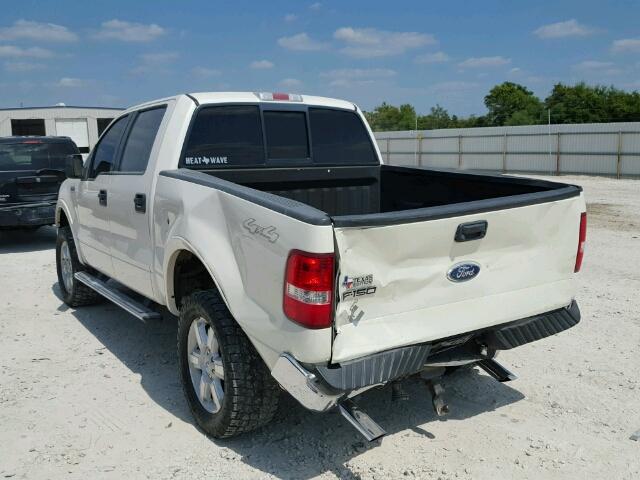 1FTPW14V28FB25454 - 2008 FORD F150 SUPER WHITE photo 3