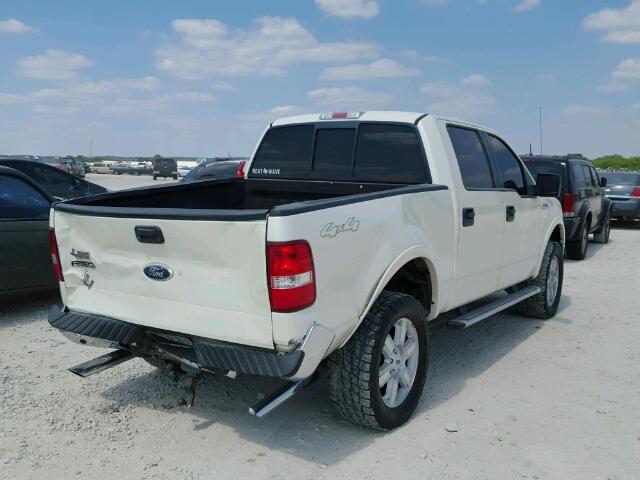 1FTPW14V28FB25454 - 2008 FORD F150 SUPER WHITE photo 4