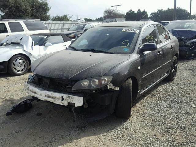 JM1BK324471662186 - 2007 MAZDA 3 S BLACK photo 2