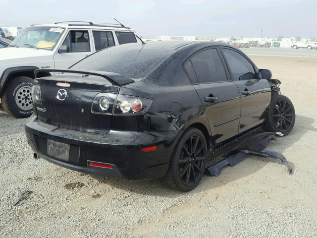 JM1BK324471662186 - 2007 MAZDA 3 S BLACK photo 4