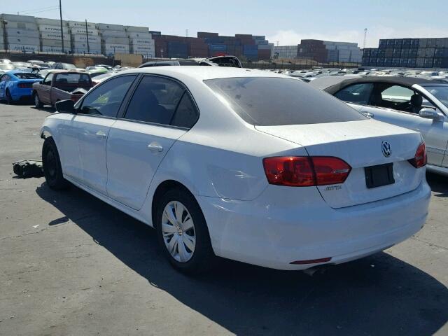 3VW2K7AJ6DM366323 - 2013 VOLKSWAGEN JETTA BASE Սպիտակ լուսանկար 3