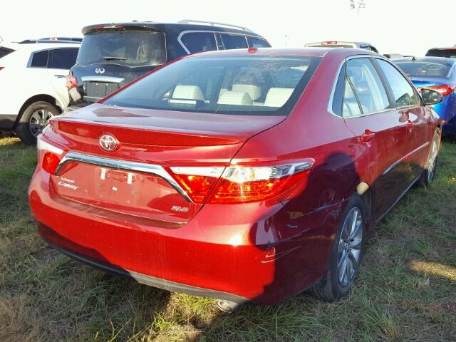 4T1BF1FK9FU984395 - 2015 TOYOTA CAMRY RED photo 4