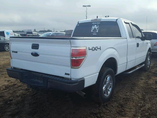 1FTFX1EV2AKE50609 - 2010 FORD F150 SUPER WHITE photo 4