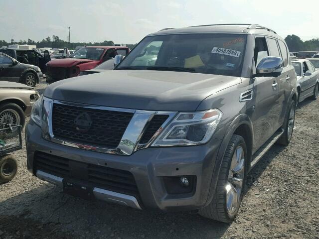 JN8AY2ND8H9010453 - 2017 NISSAN ARMADA SV GRAY photo 2