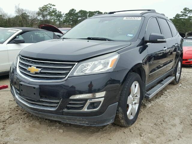 1GNKRJKD6EJ134525 - 2014 CHEVROLET TRAVERSE BLACK photo 2