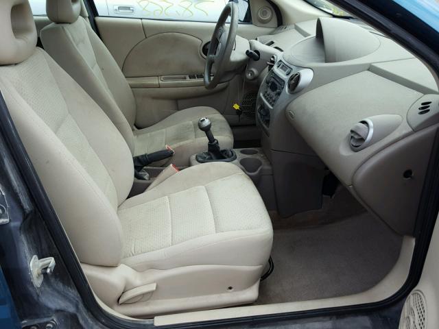 1G8AZ52F35Z164820 - 2005 SATURN ION LEVEL TURQUOISE photo 5