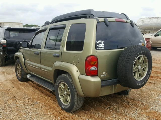 1J4GK38K52W354803 - 2002 JEEP LIBERTY RE GREEN photo 3