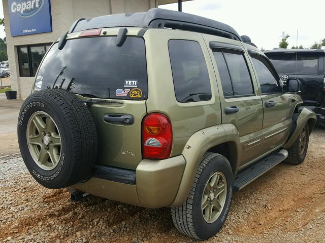 1J4GK38K52W354803 - 2002 JEEP LIBERTY RE GREEN photo 4