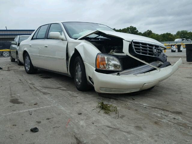 1G6KE57Y81U145092 - 2001 CADILLAC DEVILLE WHITE photo 1