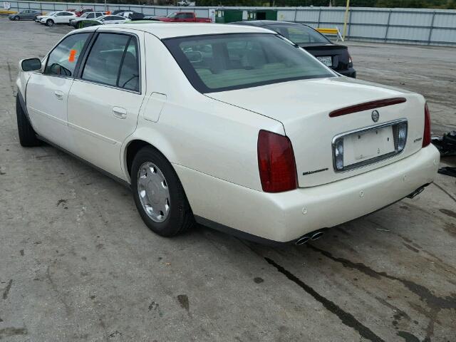 1G6KE57Y81U145092 - 2001 CADILLAC DEVILLE WHITE photo 3