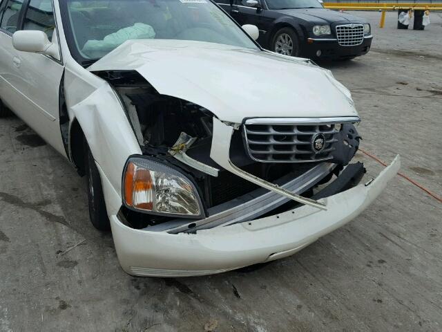 1G6KE57Y81U145092 - 2001 CADILLAC DEVILLE WHITE photo 9