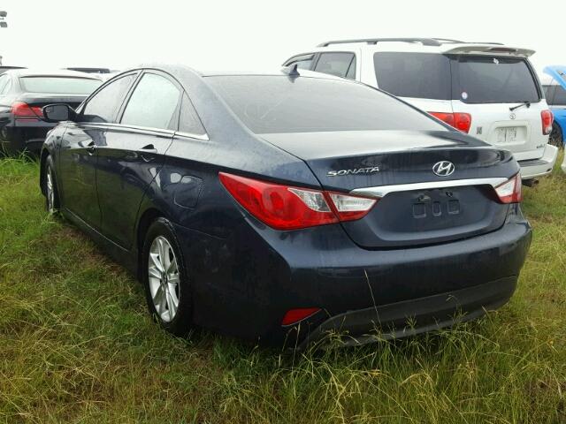 5NPEB4AC1EH854795 - 2014 HYUNDAI SONATA GLS BLACK photo 3