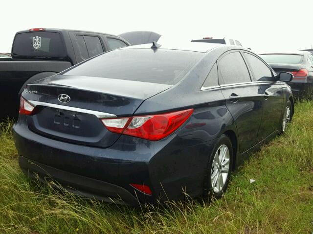 5NPEB4AC1EH854795 - 2014 HYUNDAI SONATA GLS BLACK photo 4