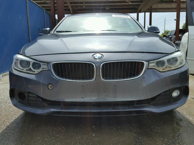 WBA3N7C52FK222872 - 2015 BMW 428 I GRAY photo 9