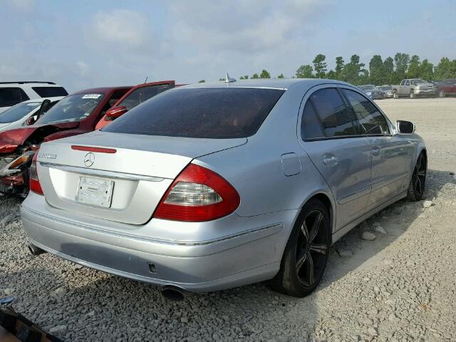 WDBUF72X97B123165 - 2007 MERCEDES-BENZ E 550 SILVER photo 4