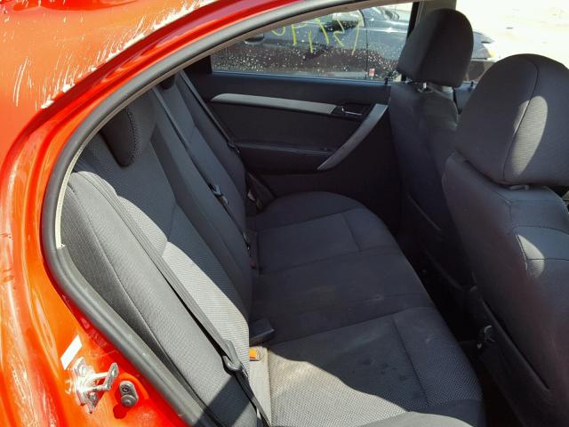 KL1TD5DE9BB153172 - 2011 CHEVROLET AVEO LS RED photo 6