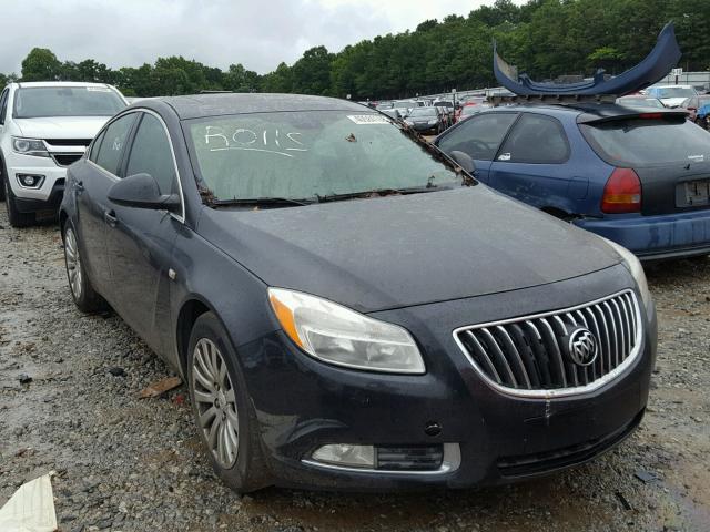 W04GU5GCXB1136370 - 2011 BUICK REGAL CXL BLACK photo 1