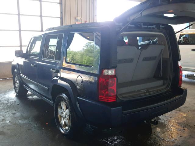 1J8HG48K16C260869 - 2006 JEEP COMMANDER BLUE photo 3