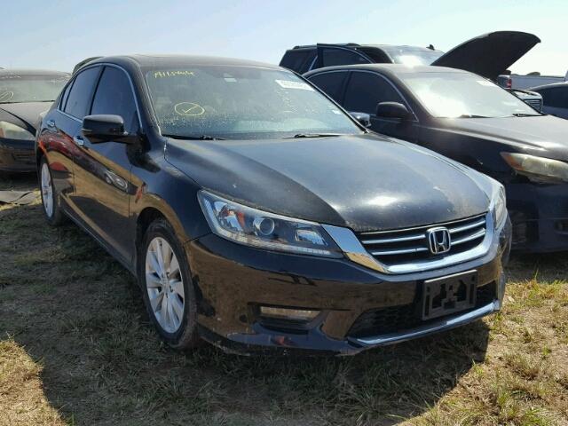 1HGCR2F83EA111219 - 2014 HONDA ACCORD BLACK photo 1