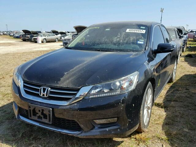 1HGCR2F83EA111219 - 2014 HONDA ACCORD BLACK photo 2