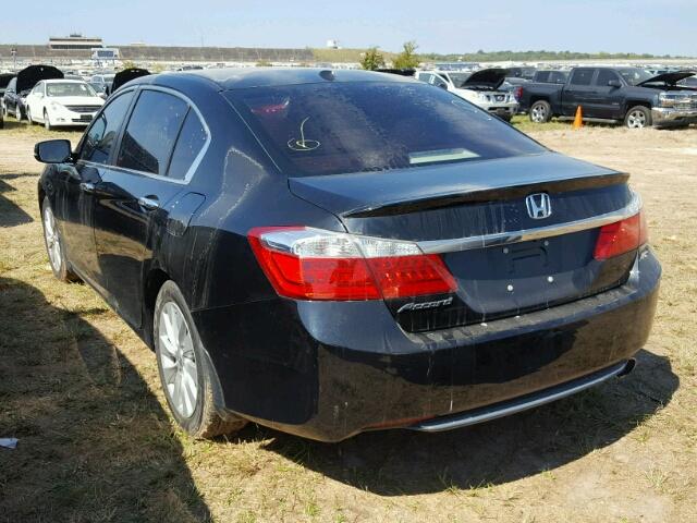 1HGCR2F83EA111219 - 2014 HONDA ACCORD BLACK photo 3