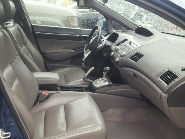 2HGFA16968H505343 - 2008 HONDA CIVIC EXL ლურჯი ფოტო 5