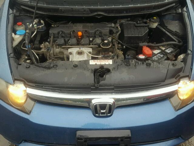 2HGFA16968H505343 - 2008 HONDA CIVIC EXL ლურჯი ფოტო 7