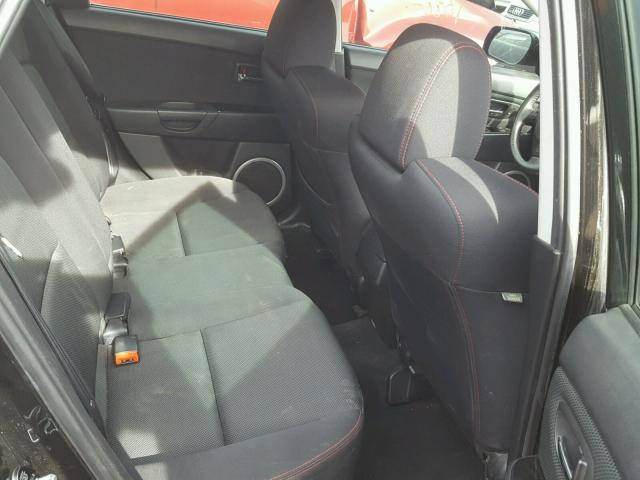 JM1BK34L081107757 - 2008 MAZDA SPEED 3 BLACK photo 6