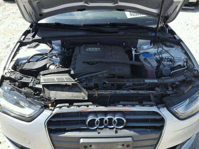 WAUBFAFL4DA190218 - 2013 AUDI A4 PREMIUM SILVER photo 7