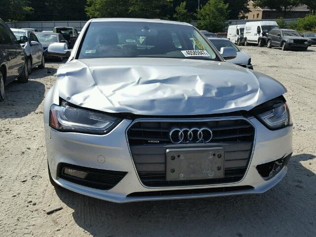 WAUBFAFL4DA190218 - 2013 AUDI A4 PREMIUM SILVER photo 9