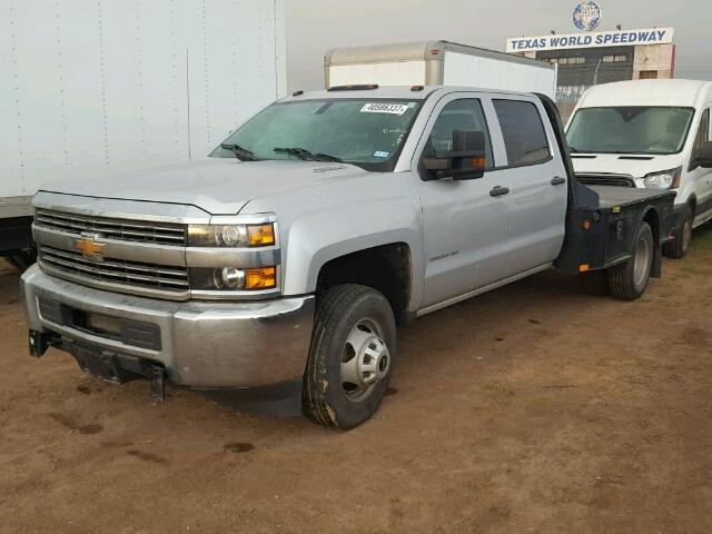 1GB4CYC82FF586929 - 2015 CHEVROLET SILVERADO GRAY photo 2