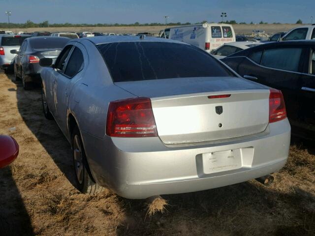 2B3KA43R68H100703 - 2008 DODGE CHARGER GRAY photo 3