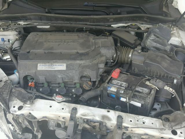 1HGCR3F8XDA026415 - 2013 HONDA ACCORD EXL WHITE photo 7