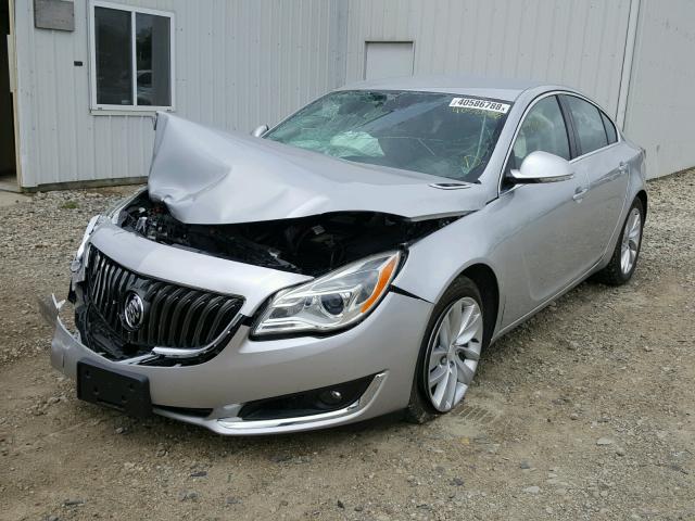 2G4GK5EX2E9284946 - 2014 BUICK REGAL SILVER photo 2