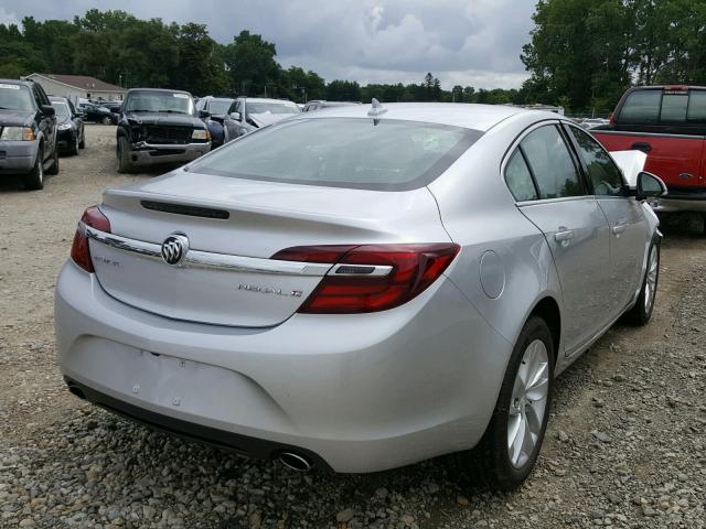 2G4GK5EX2E9284946 - 2014 BUICK REGAL SILVER photo 4