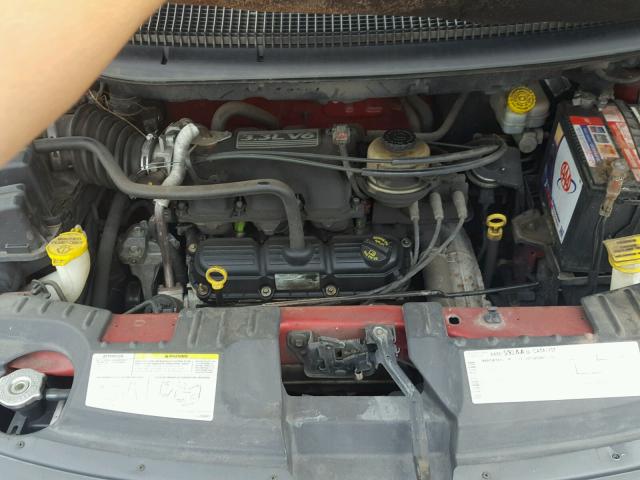 1D4GP25RX6B674668 - 2006 DODGE CARAVAN SE RED photo 7