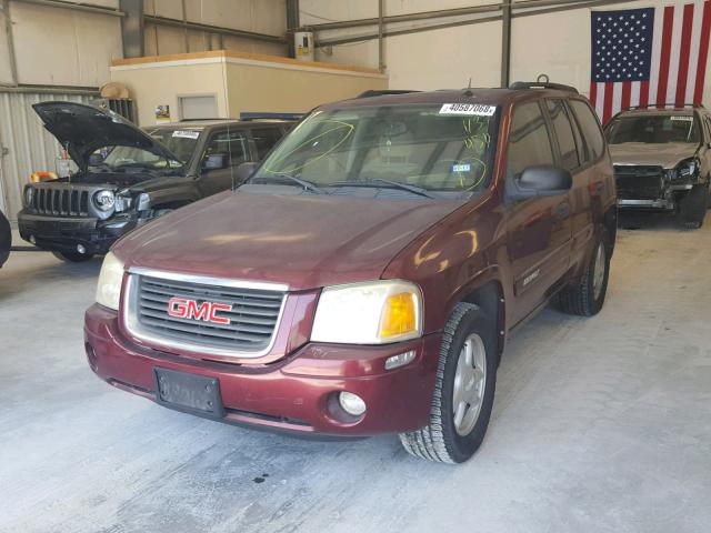 1GKDS13S152113454 - 2005 GMC ENVOY BURGUNDY photo 2