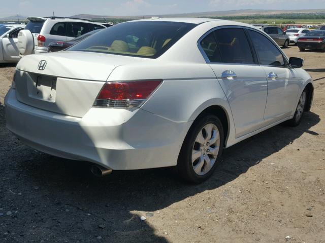 1HGCP36898A005809 - 2008 HONDA ACCORD EXL WHITE photo 4