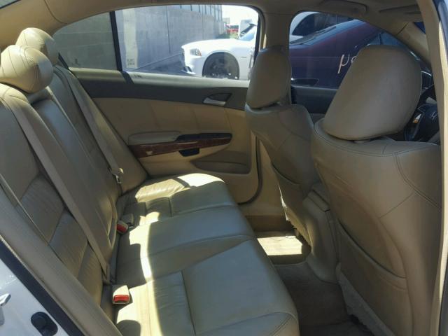 1HGCP36898A005809 - 2008 HONDA ACCORD EXL WHITE photo 6