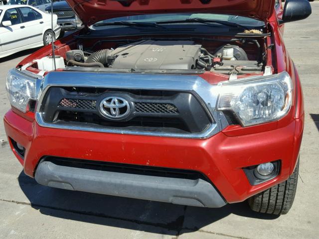 5TFLU4EN7DX049433 - 2013 TOYOTA TACOMA DOU RED photo 7