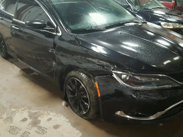 1C3CCCCB3FN618965 - 2015 CHRYSLER 200 BLACK photo 9