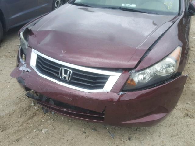 1HGCP26478A082878 - 2008 HONDA ACCORD LXP RED photo 9