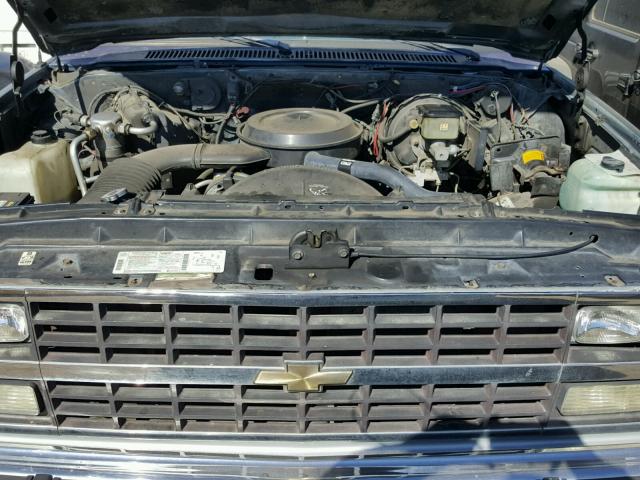 1GNER16K3MF125014 - 1991 CHEVROLET SUBURBAN R BLUE photo 7