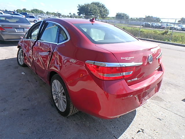 1G4PP5SK2D4205240 - 2013 BUICK VERANO RED photo 3