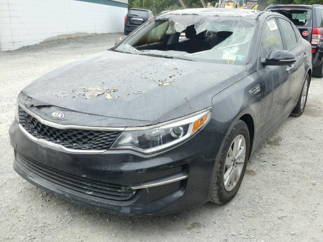 KNAGT4L33G5117343 - 2016 KIA OPTIMA LX GRAY photo 2