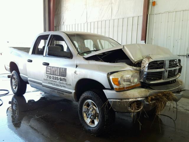 3D7KS28C66G203451 - 2006 DODGE RAM 2500 S SILVER photo 1