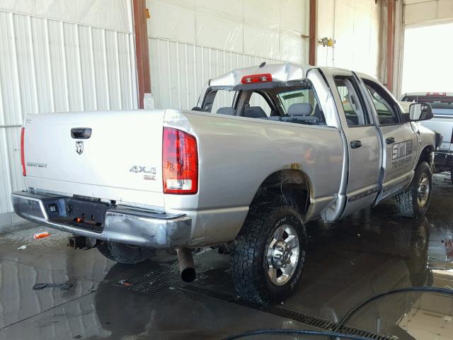 3D7KS28C66G203451 - 2006 DODGE RAM 2500 S SILVER photo 4