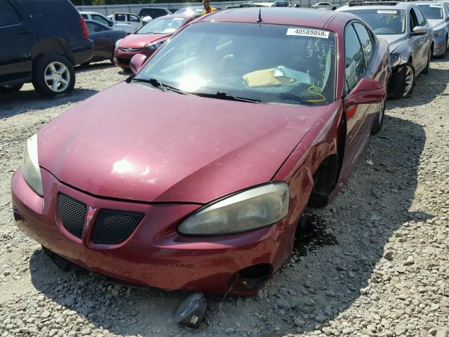 2G2WS522951298323 - 2005 PONTIAC GRAND PRIX BURGUNDY photo 2