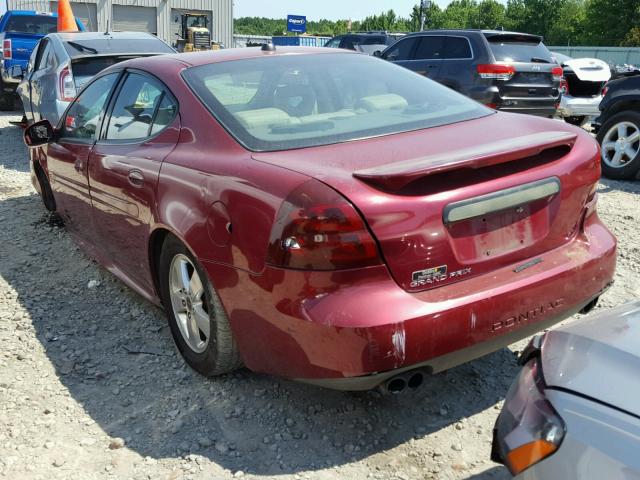 2G2WS522951298323 - 2005 PONTIAC GRAND PRIX BURGUNDY photo 3